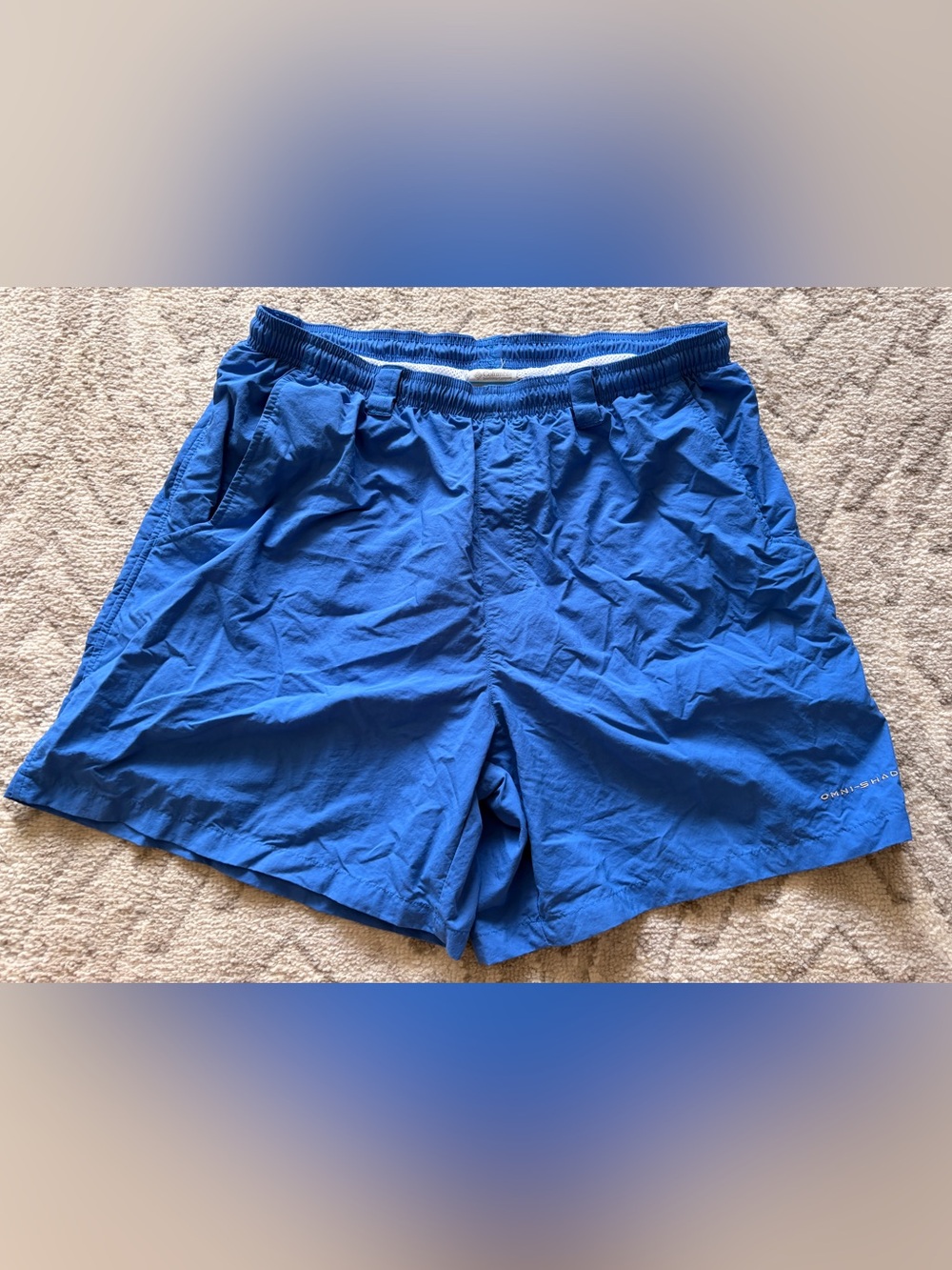 Columbia PFG Omni-shade Royal Blue Mesh-Lined Swim Shorts